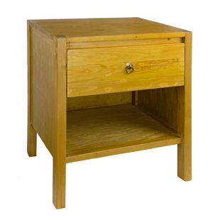 PORTHOS HOME Solid Wood Nightstand