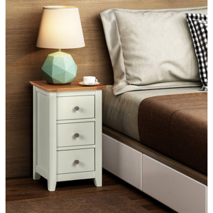 FERNLEAF Eleanor 3 Drawer Bedside Table (Set of 2)