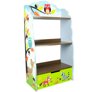FANTASY FIELDS BY TEAMSON KIDS Fantasy Fields Kids Wooden Bookshelf with Storage Drawer