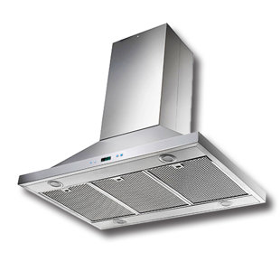 ProLine Range Hoods 24" Stainless Steel 600 CFM Ducted (Vented) Island Range Hood with Baffle Filter