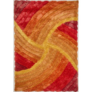 ORREN ELLIS Teppich Aquilah in Rot/Gelb