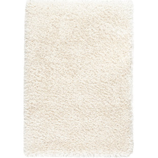 IVY BRONX Wonardo Shaggy White/Beige Rug