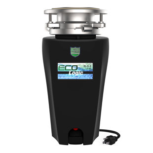 ECO LOGIC 1/2 HP Continuous Feed Garbage Disposal with Cord