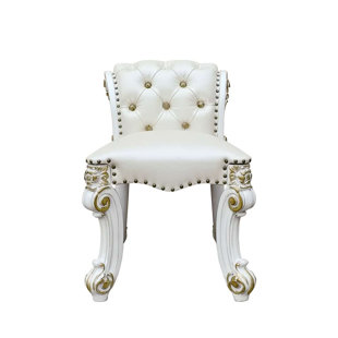 WORLD MENAGERIE Cabildo Solid Wood Accent Stool