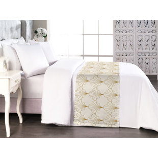 AMBESONNE Satin Bed Runner