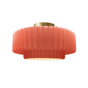 JUSTICE DESIGN GROUP Radiance Ceramic Semi Flush Mount