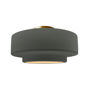 JUSTICE DESIGN GROUP Radiance Ceramic Semi Flush Mount