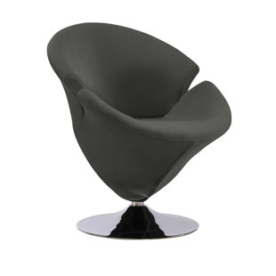 UPPER SQUARE™ Upholstered Swivel Barrel Chair