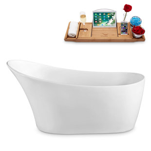 STREAMLINE BATH 1400 mm x 681 mm Freestanding Bathtub