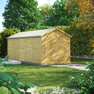 POWERSHEDS 8 ft. W x 20 ft. D Power Premium Apex Pressure Treated Windowless Shed