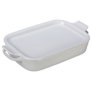 Le Creuset Stoneware 2.75 Qt Rectangular Dish with Platter Lid