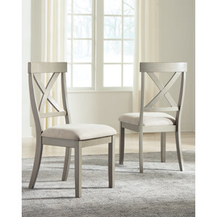 ROSALIND WHEELER Chesnet Upholstered Dining Chair (Set of 2)