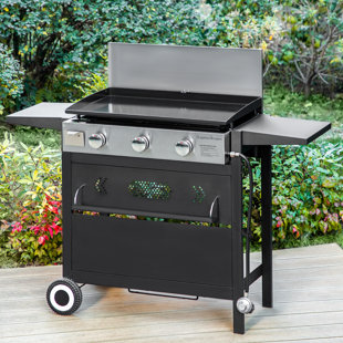 Alphamarts 3 - Burner Countertop Liquid Propane Gas Grill