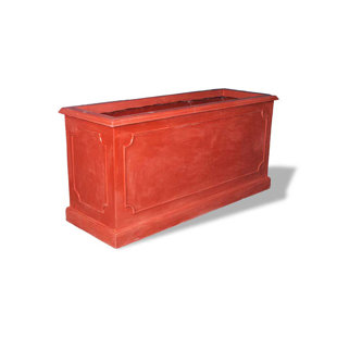 AMEDEO DESIGN Resin Stone Paneled Rectangular Planter Box