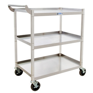 LEYSO 33.75'' H Utility Cart with Wheels