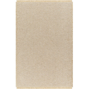 SURYA B.V. Becki Owens x Surya Solid and Border Taupe Jute Area Rug