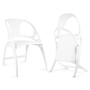 INBOX ZERO Markest Plastic Stackable Folding Chair Folding Chair Set