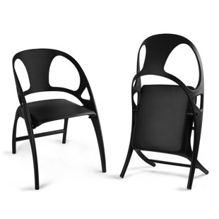 INBOX ZERO Markest Plastic Stackable Folding Chair Folding Chair