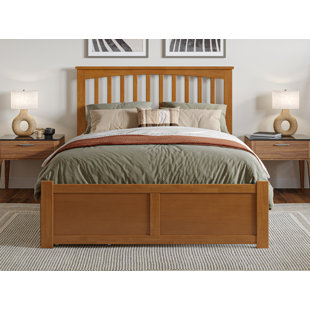 AFI FURNISHINGS Solid Wood Platform Storage Bed
