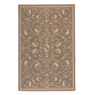 PLOW & HEARTH Veranda Brown Area Rug