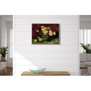VAULT W ARTWORK Roses and Peonies by Vincent Van Gogh Painting on Canvas