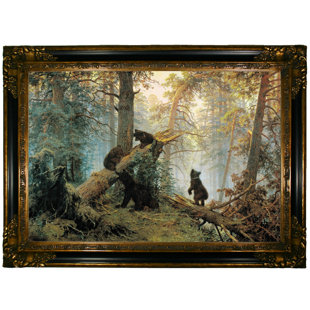 HISTORIC ART GALLERY Morning In A Pine Forest 1889 Framed On Canvas by Ivan Shishkin Print