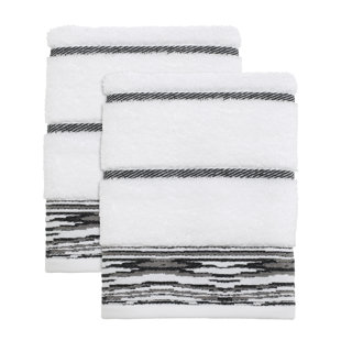 NICOLE MILLER HOME Nicole Miller Sydney Cotton Honeycomb / Waffle Bath Towels