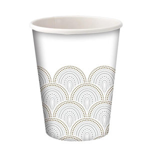 NICOLE FANTINI Hanna K Signature Metallic Rays 9oz. Paper Cups (Set of 18)