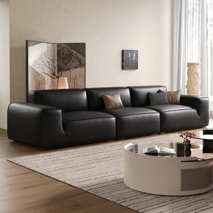 GEMEZO Faux Leather Sofa