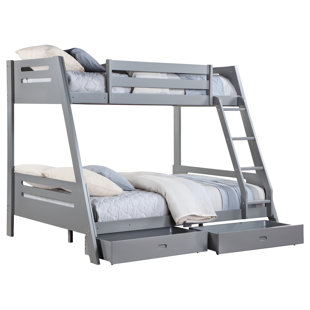 ISABELLE & MAX™ Aneva Twin over Twin 2 Drawer Solid Wood Standard Bunk Bed