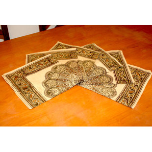 HOMESTEAD J.E.GARMIRIAN AND SON INC Veggie Circle Block 21" Cotton Napkin (Set of 6)