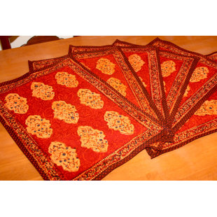 HOMESTEAD J.E.GARMIRIAN AND SON INC Kensington 19" Cotton Placemat (Set of 6)