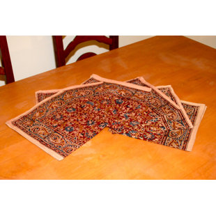 HOMESTEAD J.E.GARMIRIAN AND SON INC Veggie Gad Block Cotton Floral Square Napkin (Set of 6)