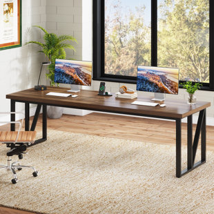 17 STORIES Burlane Metal Base Writing Desk