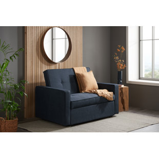 ZIPCODE DESIGN Farrel 149Cm Polyester Squared Arm Fold out Sofa Bed