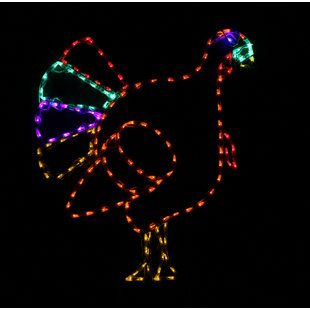LORI'S LIGHTED D'LITES Thanksgiving Turkey Holiday Lighted Display