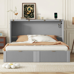 BELLA DEPOT Platform Storage Bed