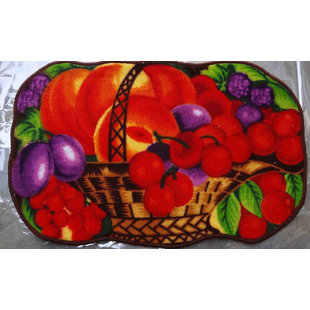 DANIELS BATH Cherry Basket Kitchen Mat