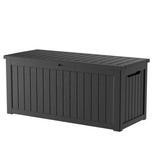 Emperic Design 57.5'' W 230 Gallons Water Resistant Resin Lockable Deck Box