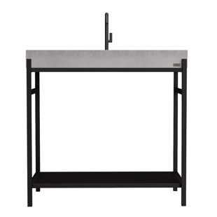 TRUEFORM CONCRETE 36" Nolita Vanity With Concrete Ramp Sink