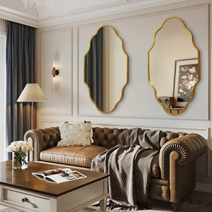 FAHOMISS Metal Wall Mirror(Set of 2)