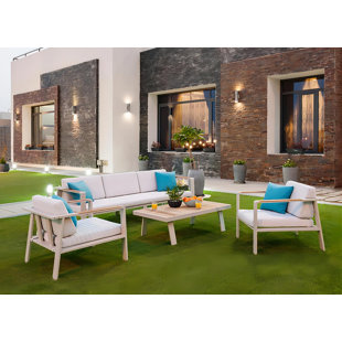 HIGOLD Nofi 4 Piece Sofa Seating Group with Cushions