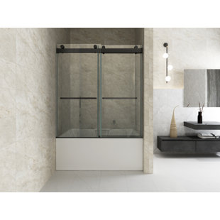 GESIPOR 60'' - W x 65'' H Door Frameless Shower Door with
