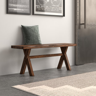 STEELSIDE™ Annette Solid Wood Bench