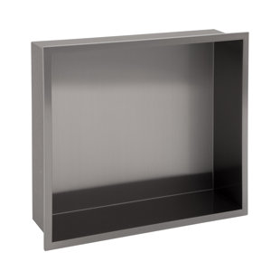 KICHAE 14"x 12" Rectangular Stainless Steel Shower Niche