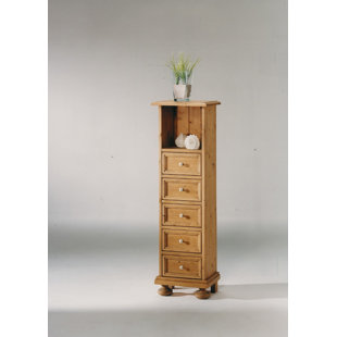 UNION RUSTIC Kommode Adamsville mit 5 Schubladen aus Massivholz und Holzwerkstoff