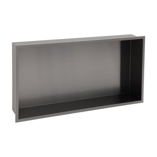 KICHAE 24"x 12" Rectangular Stainless Steel Shower Niche