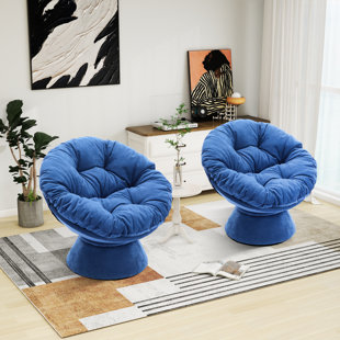 JUNMEI Upholstered Swivel Accent Chair