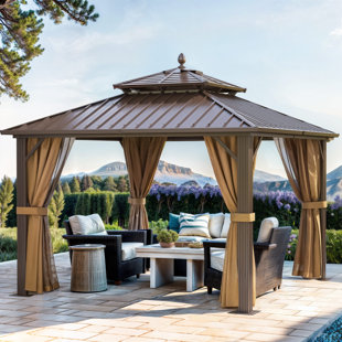 EDROSIE INC 10 Ft. W x 10 Ft. D Aluminum Gazebo