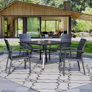 WINSTON PORTER Cannizzo 4 - Person Square Outdoor Dining Set